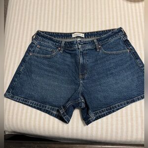 Abercrombie & Fitch Curve Love A-Line Denim Shorts